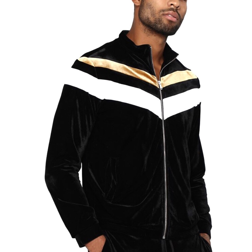 Fashionnova Velour Track Jacket